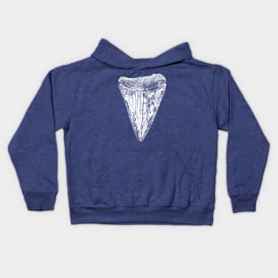 Great White Shark Tooth Kids Hoodie